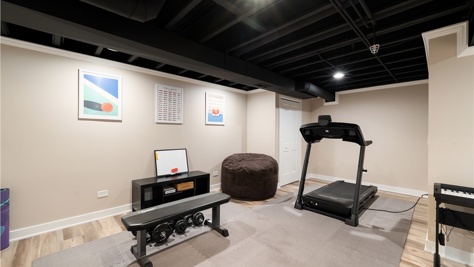 Basement Remodeling Project in Elgin, IL by Matrix Basements