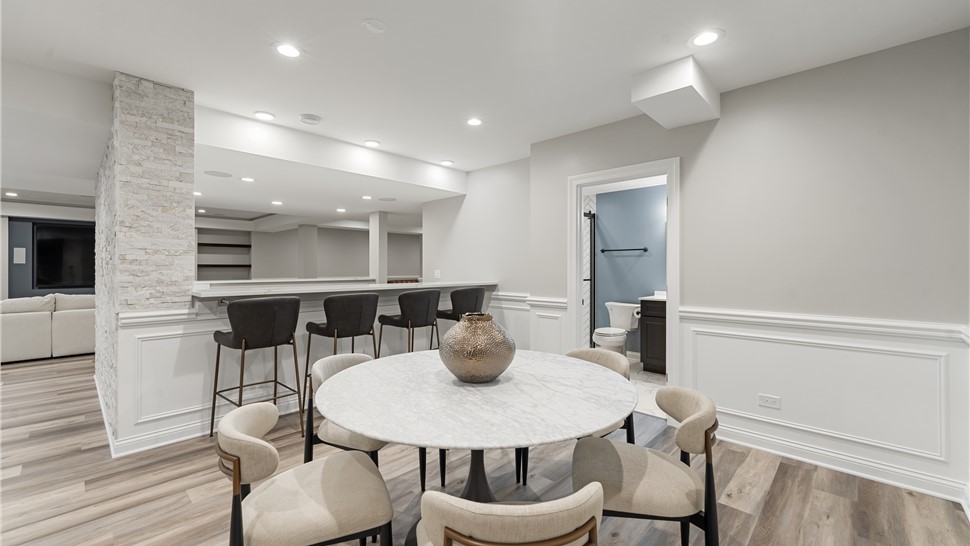 Basement Remodeling Project in South Barrington, IL by Matrix Basements