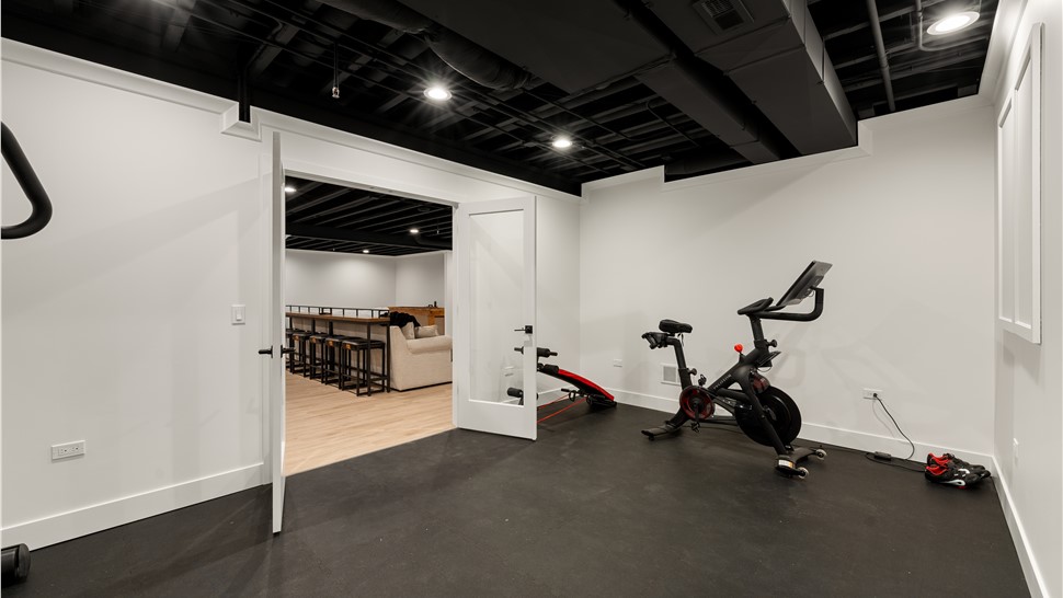 Basement Remodeling Project in Elgin, IL by Matrix Basements