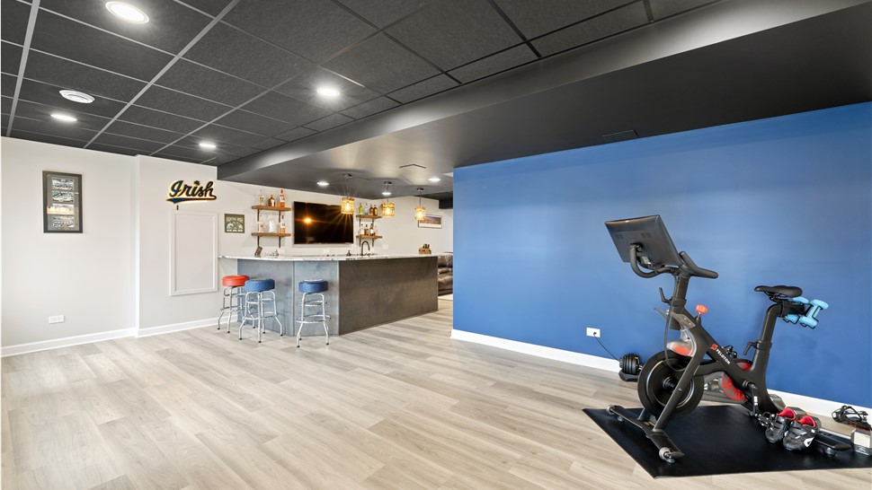 Basement Remodeling Project in Livonia, MI by Matrix Basements