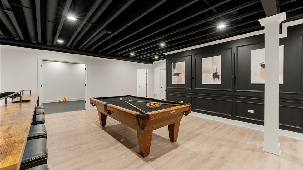 Basement Remodeling Project in Elgin, IL by Matrix Basements
