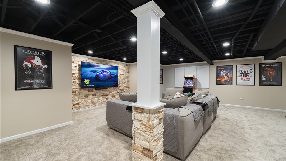 Basement Remodeling Project in Waukesha, WI by Matrix Basements