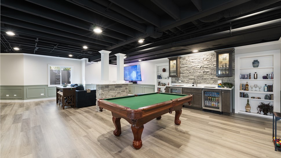 Elgin, IL Basement Remodeling Project Basement Remodeling Project in Elgin, IL by Matrix Basements
