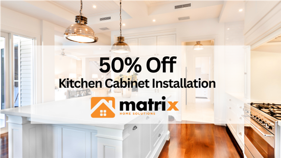 50% Off Kitchen Cabinet Installation