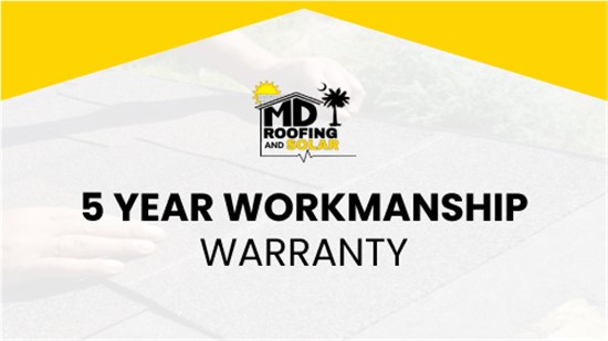 Quality Assurance with a 5-year Workmanship Warranty