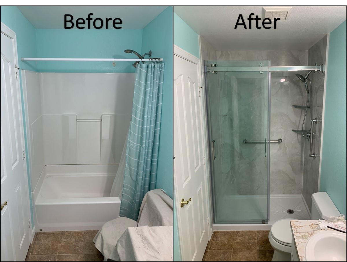 Tub Into Shower Conversion For Maximum Space And Style