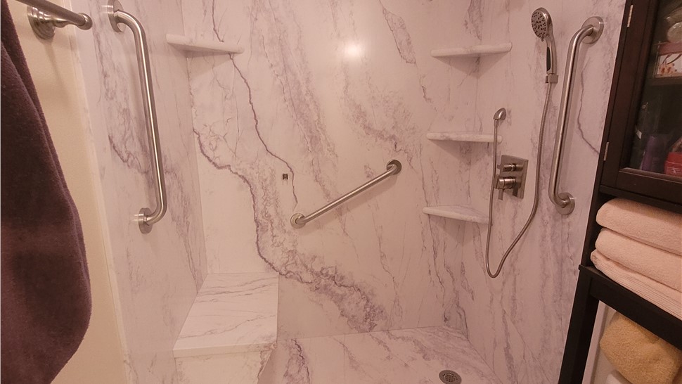 Showers Project in Houma, Louisiana by Mr. Bath
