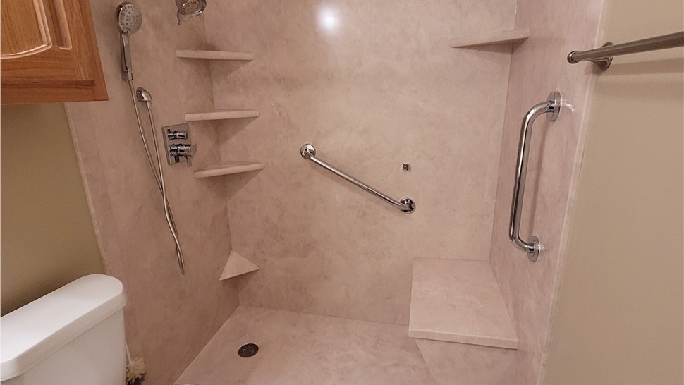 Showers Project in Denham Springs, Louisiana by Mr. Bath
