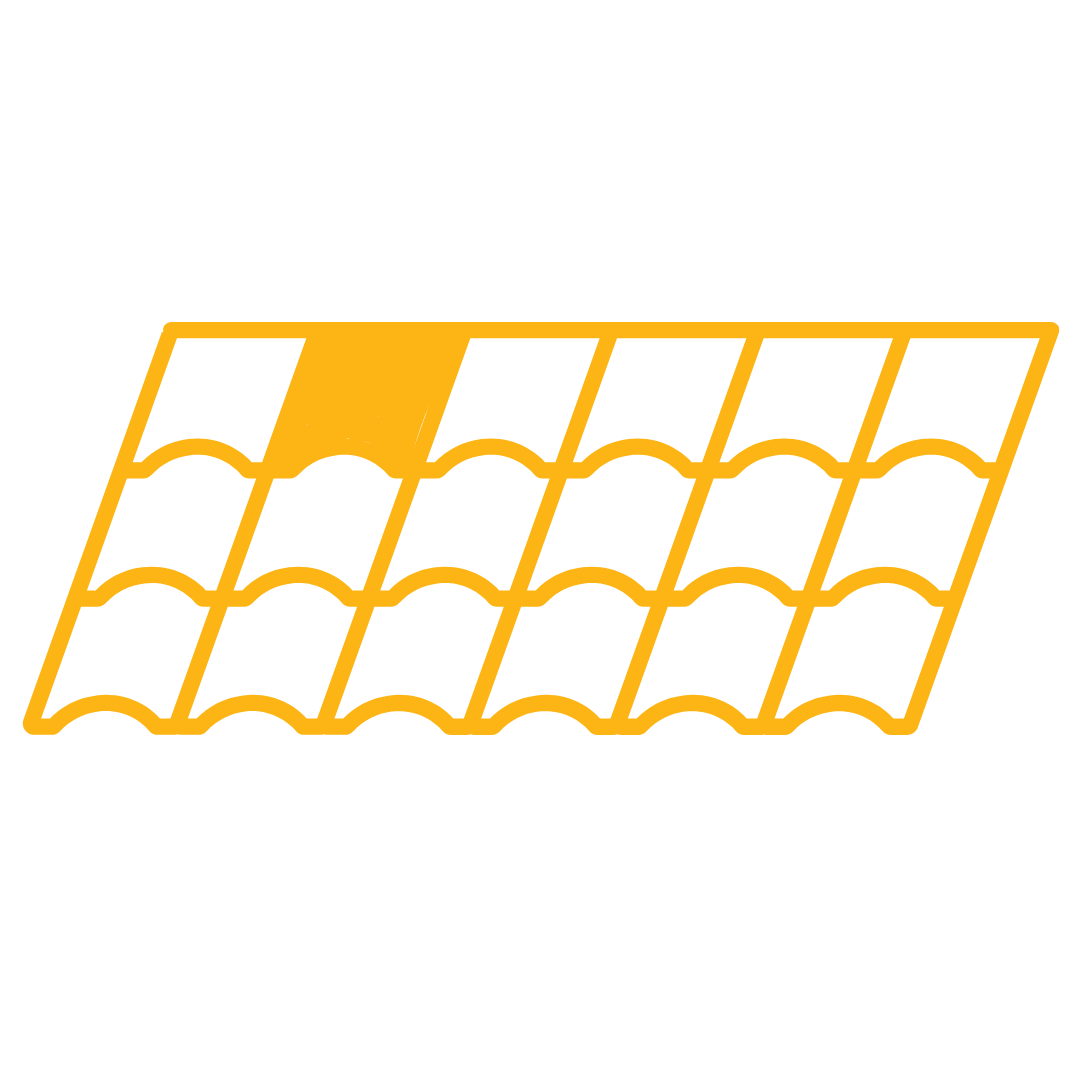 Missing, torn, or curled shingles.