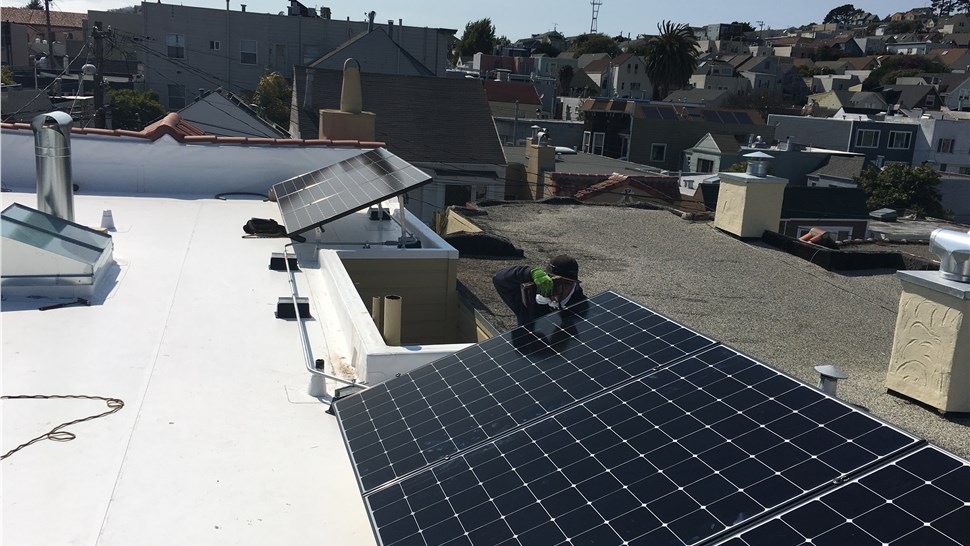 Roofing and Solar Project Project in San Francisco, CA by Mr. Roofing