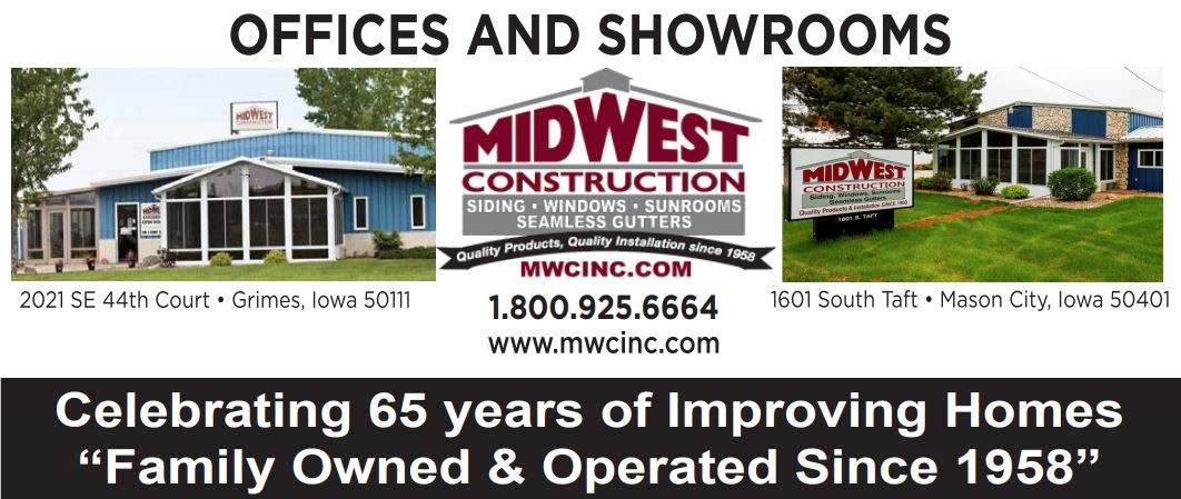 Siding - Windows - Sunrooms on Sale 65th Anniversary - Midwest Construction