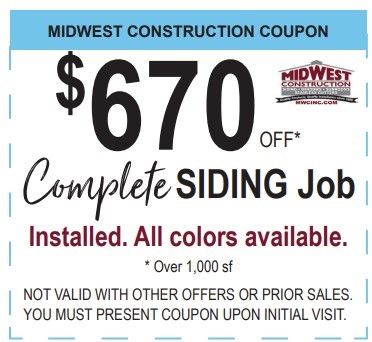 Save up to $670 off New Siding