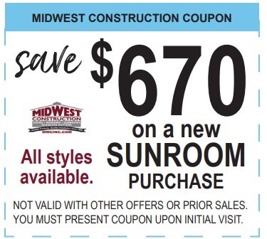 Save $670 on a New Sunroom!*