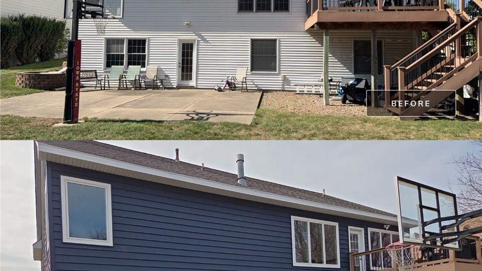 Seamless Gutters Project in Urbandale, IA by Midwest Construction