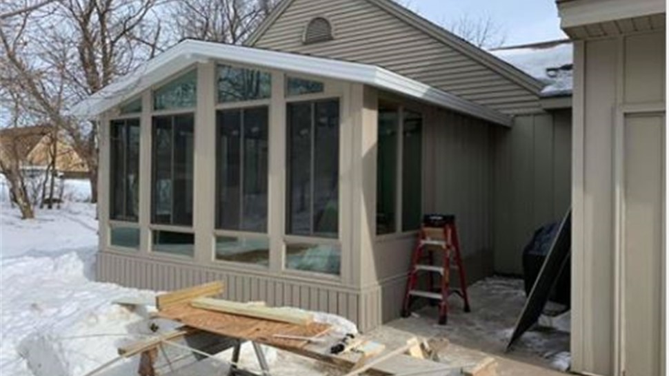 Sunrooms Project in Clear Lake, IA by Midwest Construction