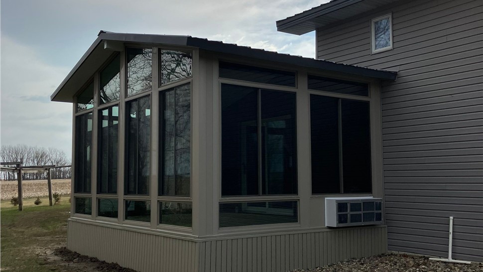 Sunrooms Project in Orchard, Iowa by Midwest Construction