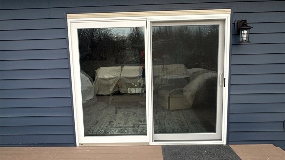 Patio Doors, Siding Project in Marshalltown, IA by Midwest Construction