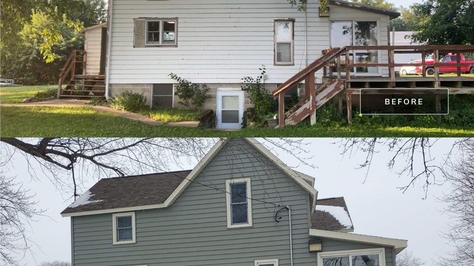 Decks, Roofing, Siding, Windows Project in Belmond, IA by Midwest Construction