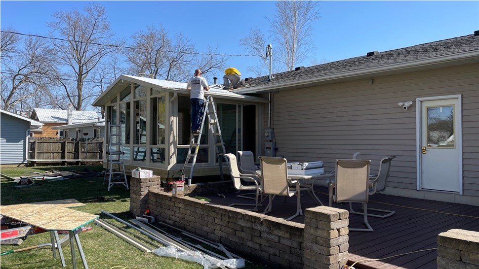 Sunrooms Project in Charles City, IA by Midwest Construction