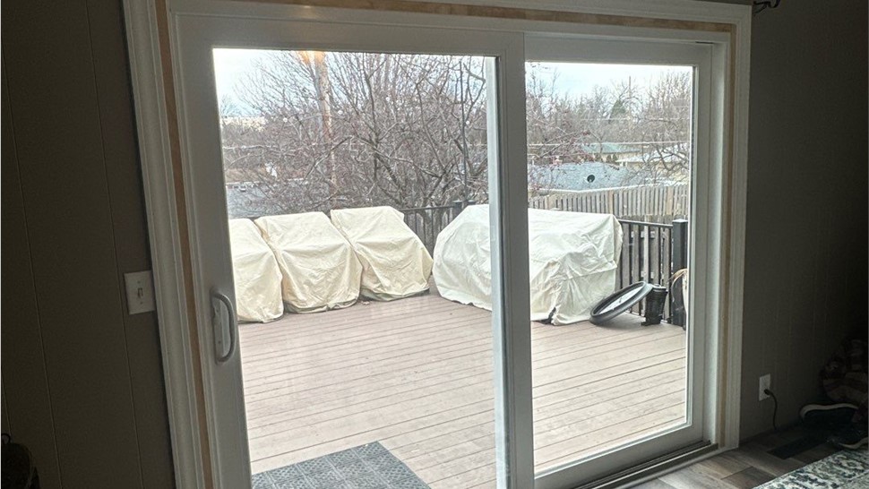 Patio Doors, Siding Project in Marshalltown, IA by Midwest Construction