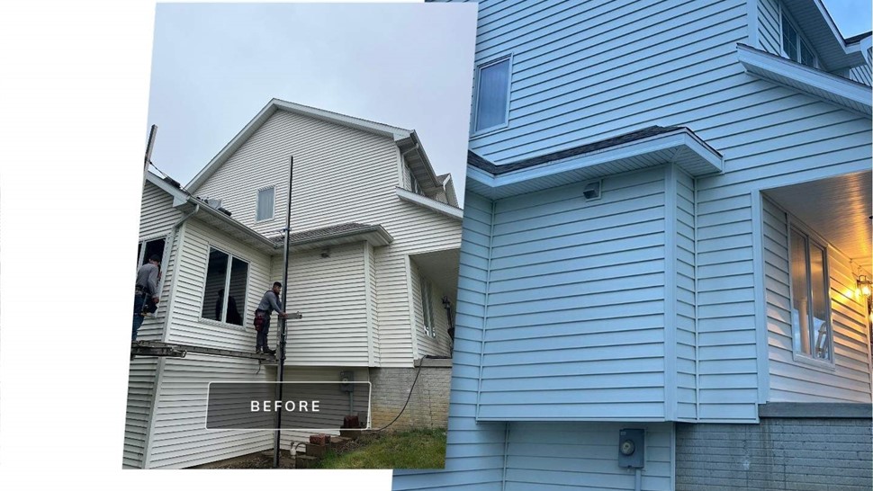 Seamless Gutters, Siding Project in Norwalk, IA by Midwest Construction