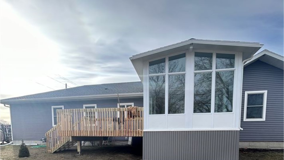 Sunrooms Project in Britt, IA by Midwest Construction