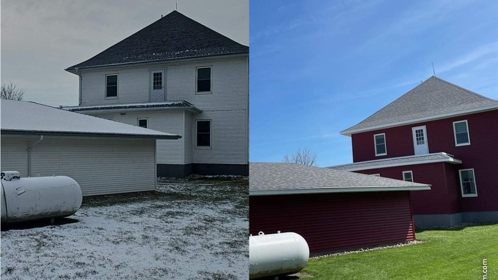 Siding Project in Toledo, IA by Midwest Construction