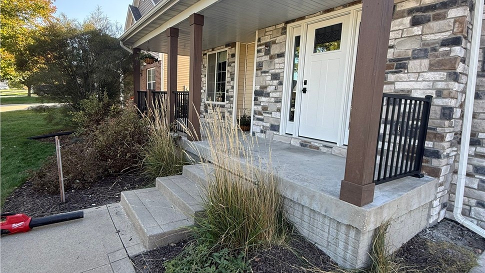 Decks, Doors, Manufactured Stone Siding, Siding Project in Waukee, IA by Midwest Construction