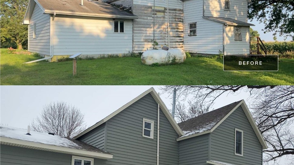 Decks, Roofing, Siding, Windows Project in Belmond, IA by Midwest Construction