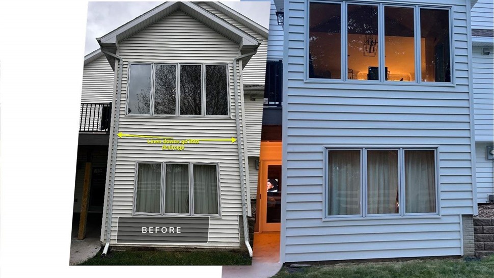 Seamless Gutters, Siding Project in Norwalk, IA by Midwest Construction