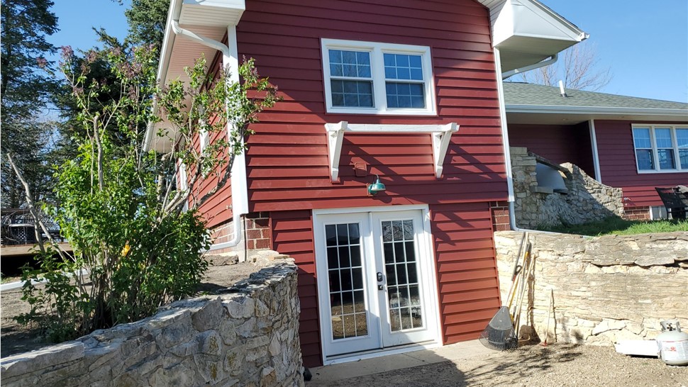 Seamless Gutters, Siding, Windows Project in Albion, IA by Midwest Construction