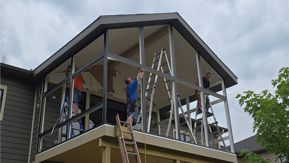 Sunrooms Project in Oskaloosa, IA by Midwest Construction