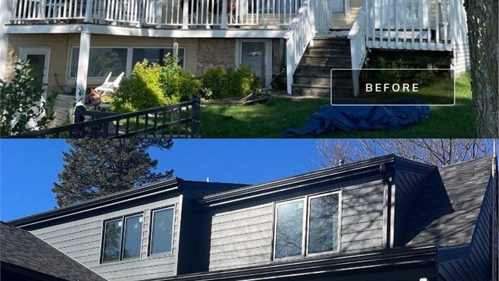 Roofing, Seamless Gutters, Siding Project in Ventura, IA by Midwest Construction