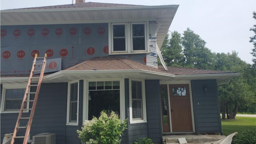 Siding Project in Orchard, IA by Midwest Construction