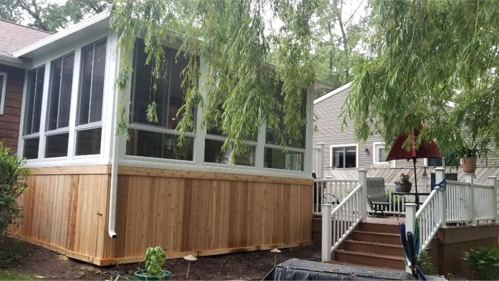 Sunroom Project Project in Clear Lake, IA by Midwest Construction