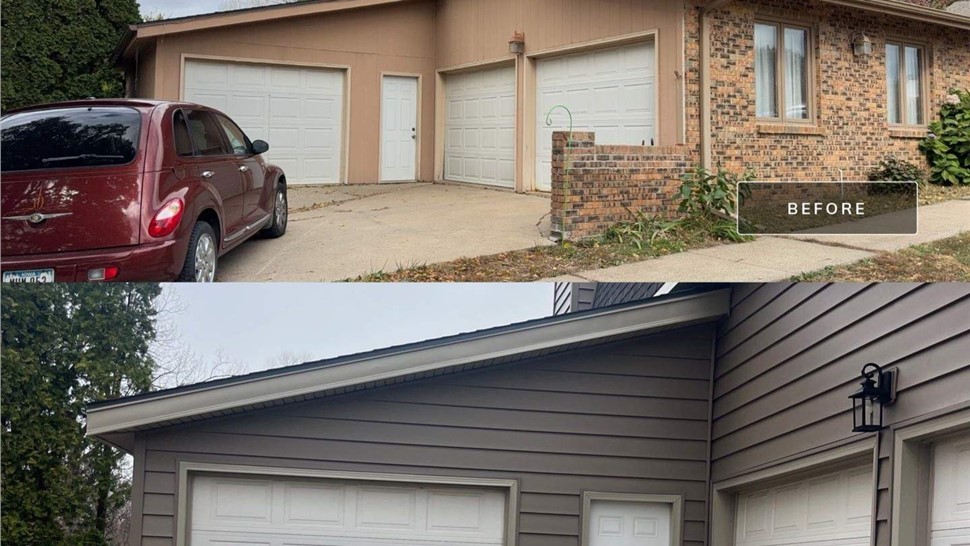 Seamless Gutters Project in Waukee, IA by Midwest Construction