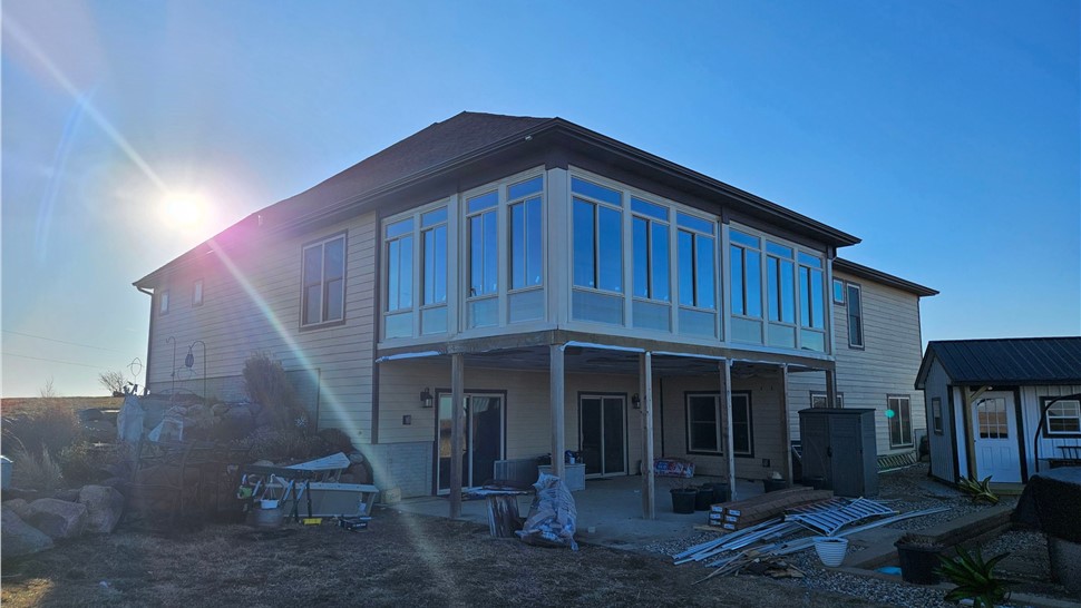 Sunrooms Project in Guthrie Center, IA by Midwest Construction
