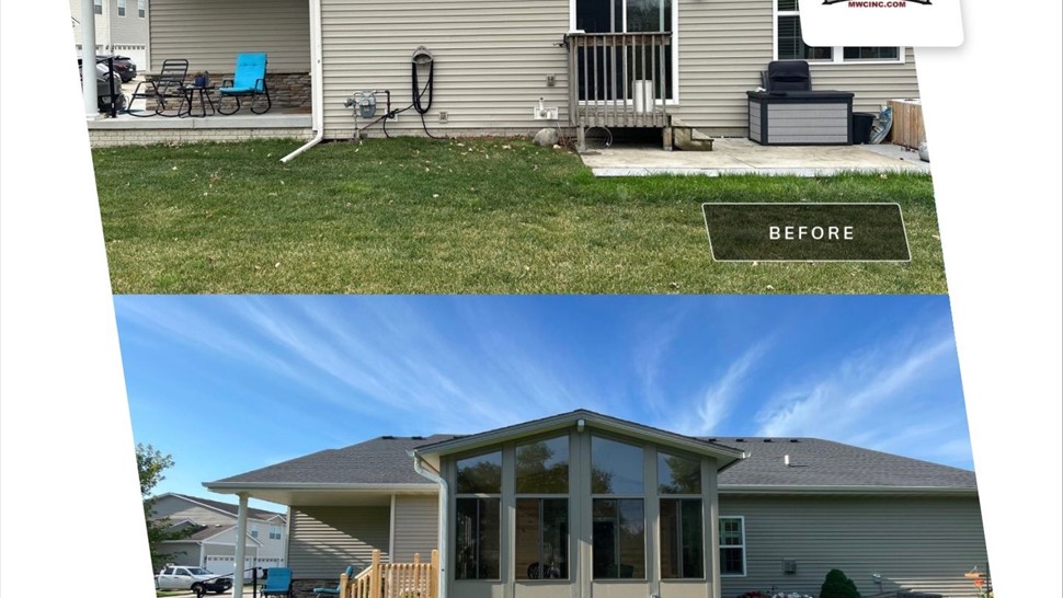 Sunrooms Project in Ankeny, IA by Midwest Construction