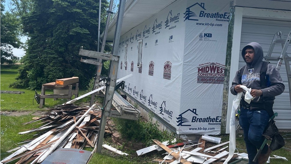 Siding Project in Dayton, IA by Midwest Construction