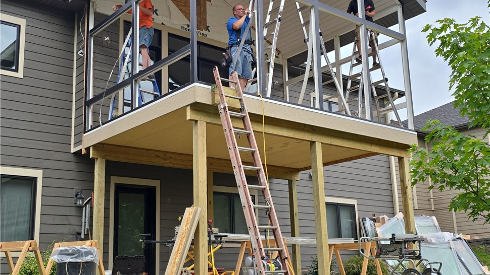 Sunrooms Project in Oskaloosa, IA by Midwest Construction