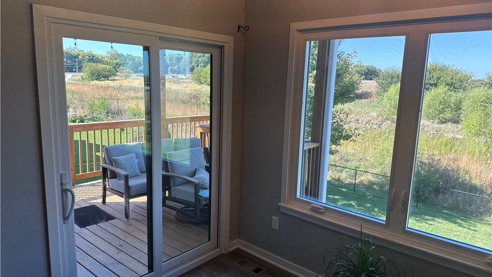 Patio Doors, Windows Project in Johnston, IA by Midwest Construction
