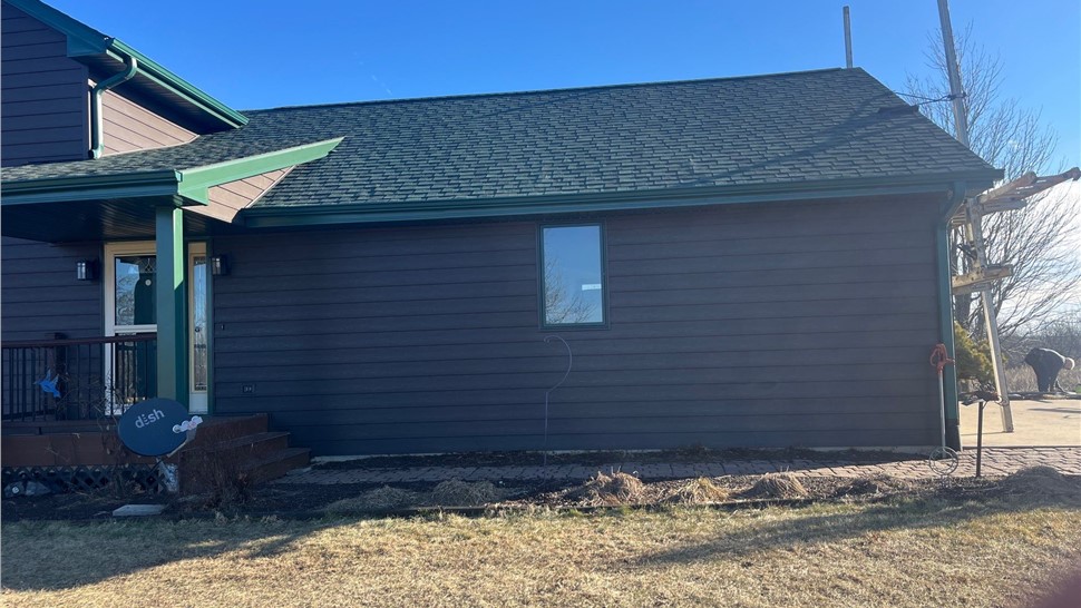 Siding Project in Lacona, IA by Midwest Construction