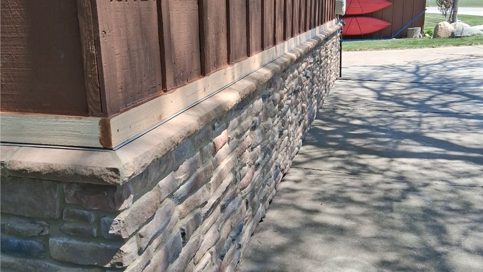 Manufactured Stone Siding Project in Rockwell City, IA by Midwest Construction