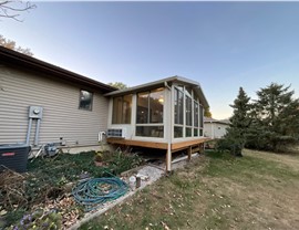 Sunrooms Project in Rockwell, IA by Midwest Construction