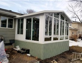 Sunroom Project Project in Miller, IA by Midwest Construction