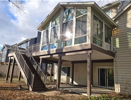 Decks, Sunrooms, Windows Project in Johnston, IA by Midwest Construction