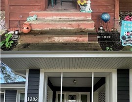 Seamless Gutters, Siding Project in Mason City, IA by Midwest Construction