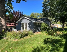 Seamless Gutters, Siding Project in West Des Moines, IA by Midwest Construction