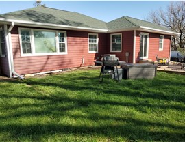 Seamless Gutters, Siding, Windows Project in Albion, IA by Midwest Construction