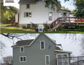 Decks, Roofing, Siding, Windows Project in Belmond, IA by Midwest Construction